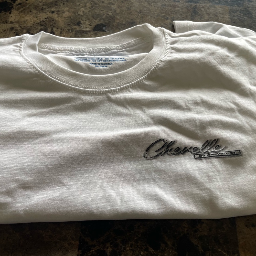 Chevrolet White Short Sleeve Men's Tee